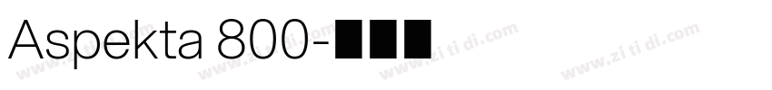 Aspekta 800字体转换